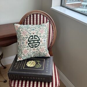 Mandarin Garden Needle Point Pillow